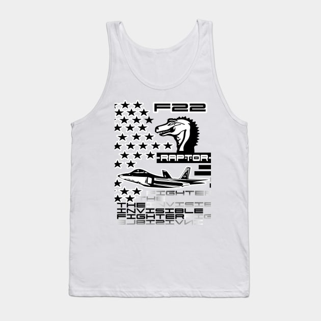 F22 Raptor WHITE Tank Top by Marko700m